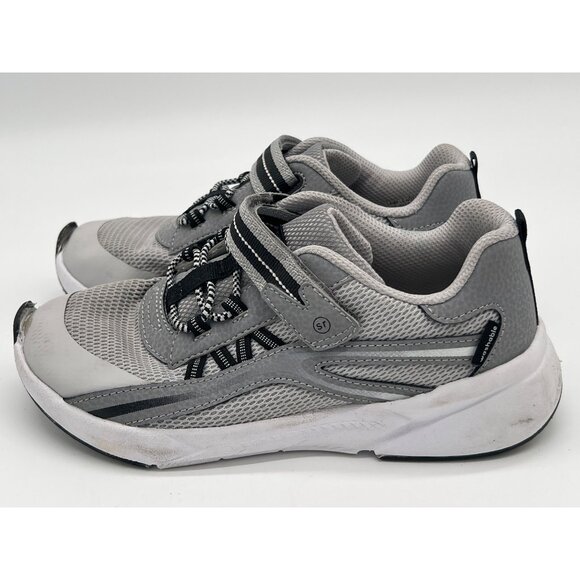 Stride Rite Made 2 Play Boys Sneakers Size 9 Grey Mesh & Synthetic Hook & Loop - Picture 2 of 8